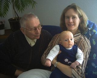 Mama, Opa und ich